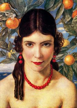 The girl with oranges
